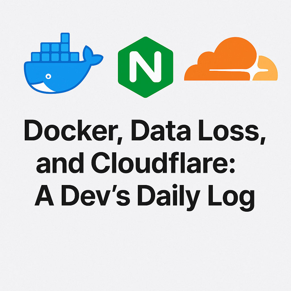 Docker, Data Loss, and Cloudflare: A Dev’s Daily Log